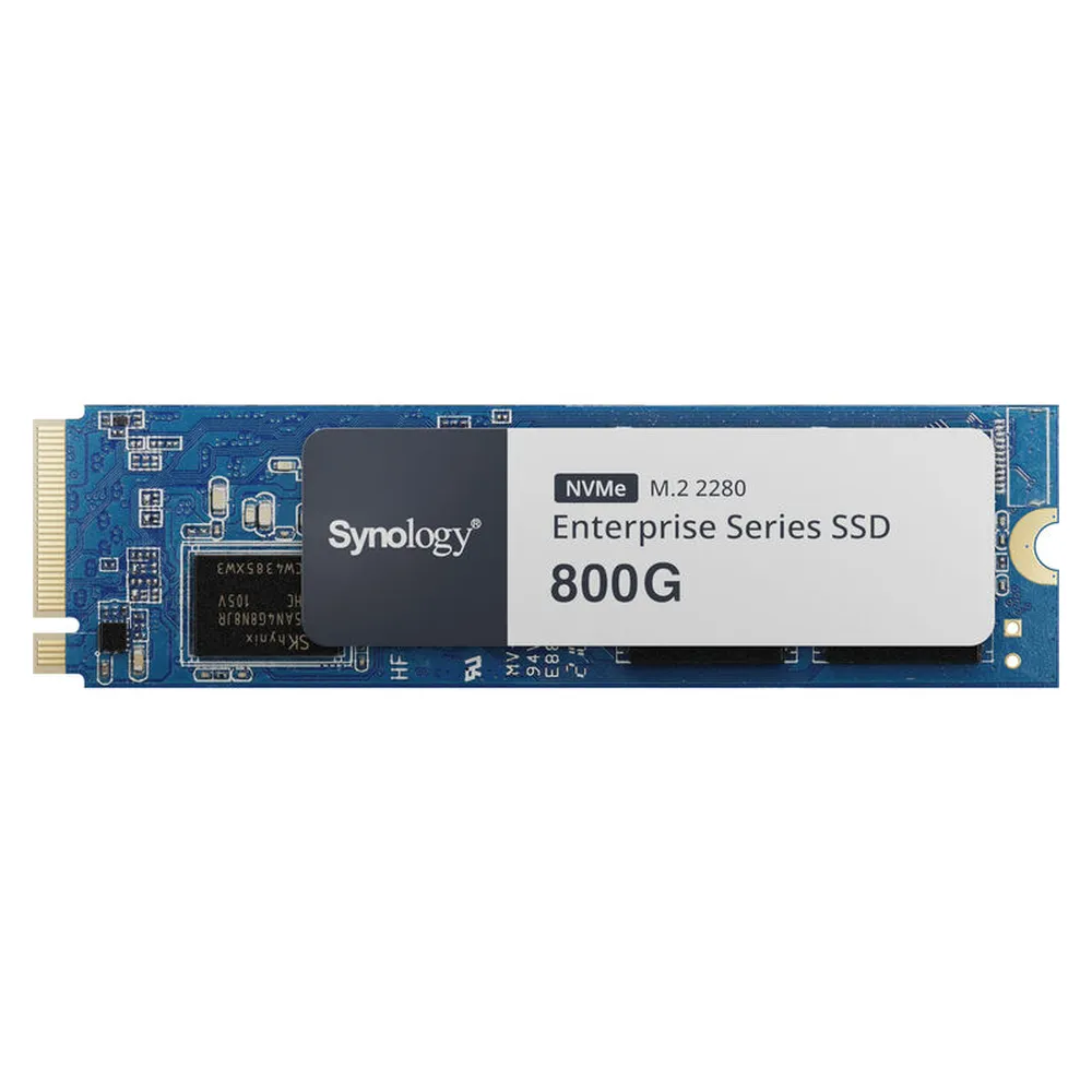 Synology Enterprise Series M.2 NVMe SSD, 800GB, 3000 MB/s Read Speed, 1000 MB/s Write Speed, 1 Year Warranty | SNV5420-800G