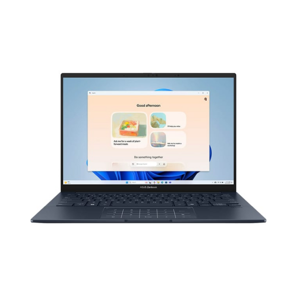 ASUS Zenbook 14 Intel Core Ultra 9 285H Processor, 32GB RAM, 1TB SSD, 14" 3K Touch OLED Display, 120Hz, Windows 11 Home, English & Arabic Keyboard, Ponder Blue, 2 Year Warranty | UX3405CA-PZ060W