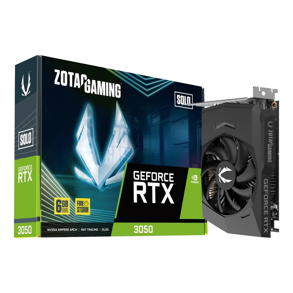 VGA ZOTAC RTX 3050 6GB DDR6 SOLO  | ZT-A30510G-10L